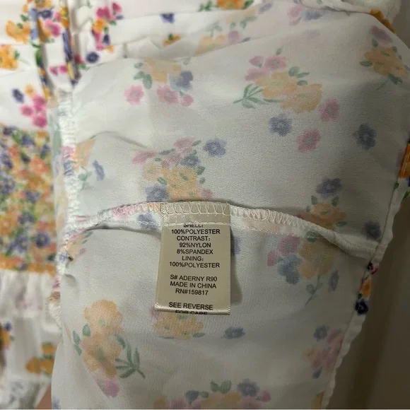 Altar’d State Aderny Patchwork Floral Mini Dress - Picture 12 of 13